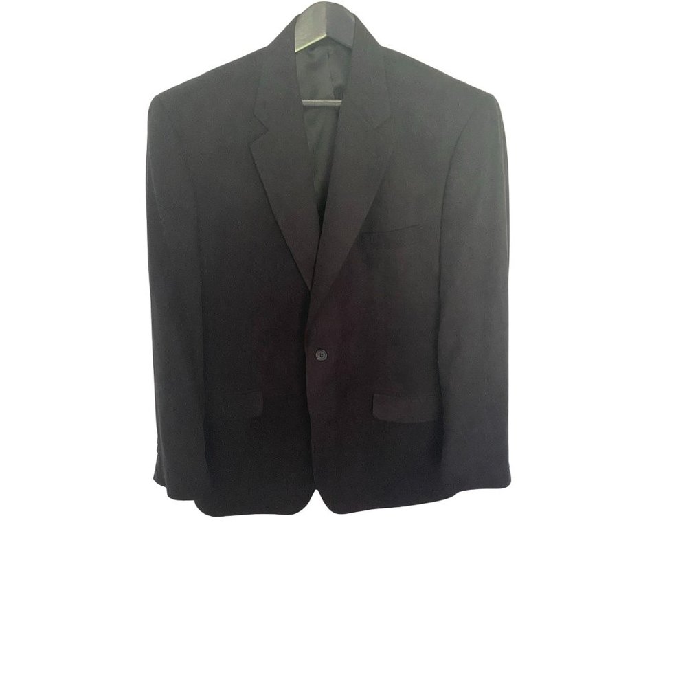 Lauren by Ralph Lauren Blazer Sport Coat Men's 46R Black Velour